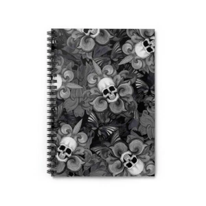 Skull Spiral Notebook - Ruled Line - Picture 1 of 6