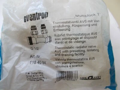 RESTPOSTEN Oventrop Anschlussarmatur Multiblock T Anschluss AG 1/2" Eckform - Bild 1 von 2