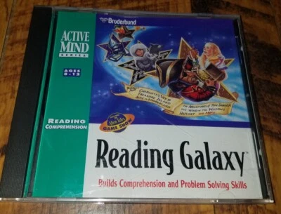 READING GALAXY Reading Comprehension ACTIVE MIND - BRODERBUND / CD-ROM PC & MAC - Image 1 of 4