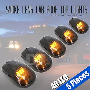 Juego de 5 piezas de luces libres de marcha marcadores de marcha LED ahumados con techo para camioneta SUV - Imagen 1 de 6