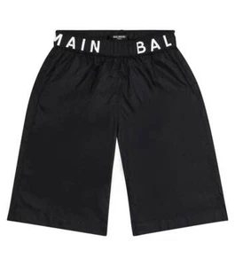 NWT NEW Balmain boys black logo swim trunks 6y 6O0629 - Picture 1 of 3