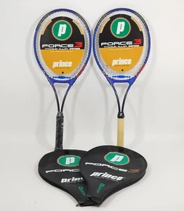 Prince Force 3 Quantum Ti Oversize Titanium Tennis Racquets #3 #4 w/case READ - Bild 1 von 21