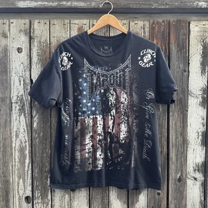 Camiseta para hombre Tapout Hendo MMA UFC Skull Clinch Gear Y2K hecha en EE. UU. Talla L - Imagen 1 de 8
