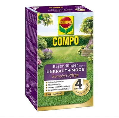 COMPO Rasendünger Unkraut + Moos Komplett-Pflege - Bild 1 von 3