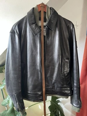 Zara SRPLS Leather Bomber Jacket Size M - Image 1 of 4