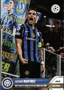 Topps Now #142 Lautaro Martínez 2024-25 UCL Karte Inter Mailand Champions League - Bild 1 von 3