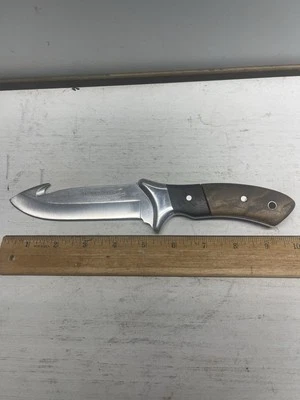 Cuchillo desollador Winchester 10" con gancho intestinal hoja de 5" mango de 5" sin funda Foto 1 de 4