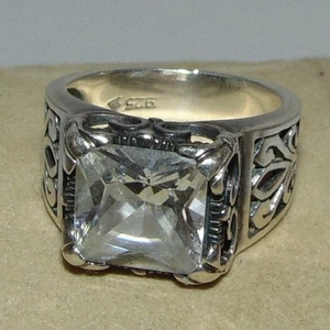 Anello da donna Silpada in argento sterling con zirconi Uptown .925 misura 7,5 - Foto 1 di 5