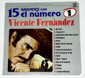 Vicente Fernández ‎– 15 Grandes Con El Número 1 - Colombia 1983 - Picture 1 of 4