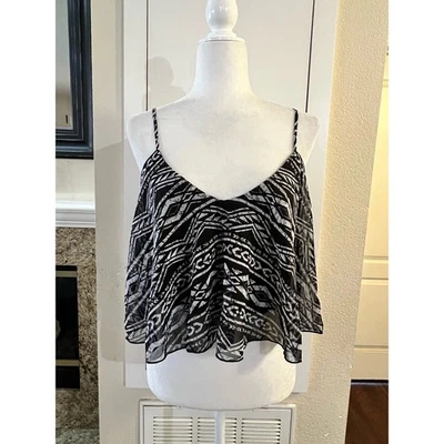 BEBE ESTAMPADO Sin Mangas HI BAJO CROP RECORTADO TOP TALLA XL Y2K 90S Foto 1 de 4