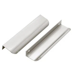20 Pack Cabinet Handles Finger Edge Pulls 150mm/5.9 inch Silver Drawer Edge P... - Picture 1 of 8