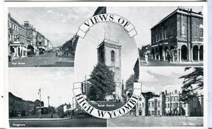 UK High Wycombe old T. V. A. P. published multiple vignette postcard - Picture 1 of 4