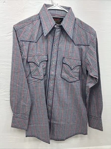 New Men’s Champion Western MultiColor Plaid Long Sleeve Pearl Snap Medium M-32 - Picture 1 of 11