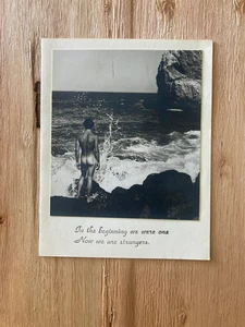 WALTER RINDER In the Beginning... card 1969 ORIG gay photography poet San Fran - Picture 1 of 2