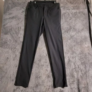 Lululemon ABC Mens 31X32 Slim Warpstreme Golf Casual Stretch Pants Black LM5ADAS - Picture 1 of 17