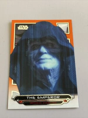 Star Wars Galactic Files (2018) ORANGE PARALLEL BASE ESB-18 / THE EMPEROR - Image 1 of 2