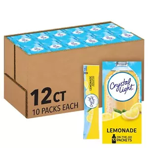 Crystal Light Sugar-Free Lemonade On-The-Go Powdered Drink Mix 120 Count - Picture 1 of 10