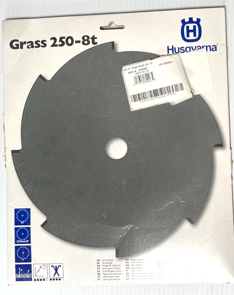 HUSQVARNA TRIMMER GRASS BLADE ATTACHMENT 250-8T PT # 596-278201