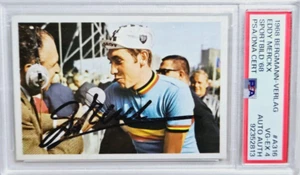 1968 Bergmann Verlag #316 Eddy Merckx Signed Cycling Card Autograph PSA 4 GOAT - Picture 1 of 2