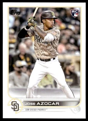 2022 Topps Update ROOKIE Jose Azocar Rookie San Diego Padres #US280 R37 - Image 1 of 2