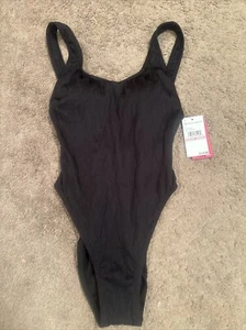 Nuevo con etiquetas Traje de baño Vince Camuto negro Riviera Halter de una pieza talla 6 $114 - Imagen 1 de 5