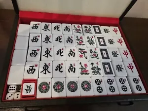 Never Used Asian Mahjong Game Set. Comes in nice Hard Travel Case. - Picture 1 of 4