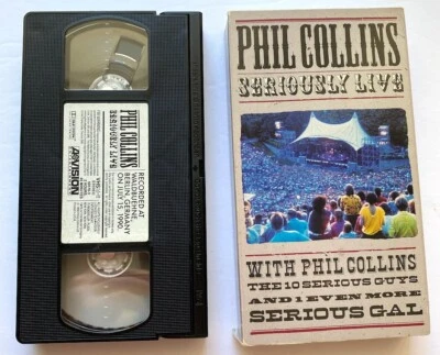 Phil Collins Music VHS Collectable - Seriously Live Concert Gatefold (VHS, 1990) - Image 1 of 4