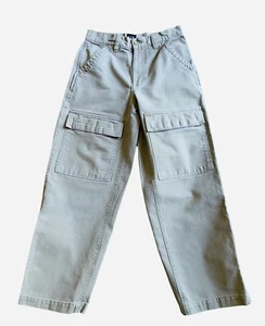 Gap Kids Boy's Size 10 Tan Khaki Cargo Flat Front Slant/Multi Pocket Pants - Picture 1 of 6