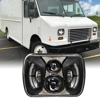 For Freightliner MT-35 MT-45 & MT-55 Stepva 5x7" / 7X6" LED Headlight Lamp w/DRL - Image 1 of 4