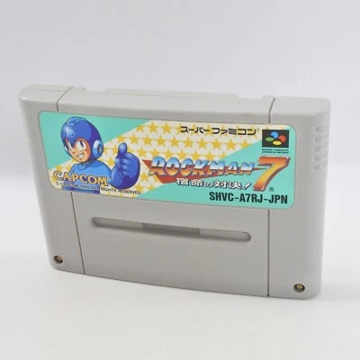 Rockman 7 Mega Man 7 Super Famicom SNES Japan Tested Standard Condition CAPCOM - Image 1 of 2