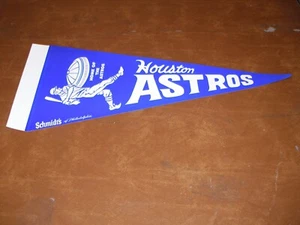Houston Astros Schmidt's of Philadelphia 22 1/2 x 9 3/4-Inch Paper Pennant - Foto 1 di 2