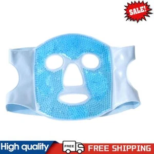 Cold Face Eye Mask Reusable Ice Face Mask for Dark Circles and Puffiness (Blue) - Picture 1 of 10