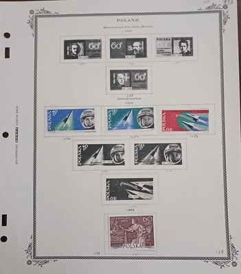 POLAND - 1963 - LOT OF STAMPS ON ALBUM PAGE - MH & USED - Image 1 of 2