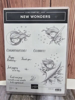 Stampin' Up! NUEVAS MARAVILLAS Set de Sellos Hada Nueva Página Conjunto de Anfitrión Cumpleaños Gracias Foto 1 de 3