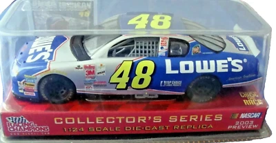 JIMMIE JOHNSON LOWES ROOKIE STRIPES RACING CHAMPIONS 2003 PREVIEW 1/24 FREE SHIP - Image 1 of 2