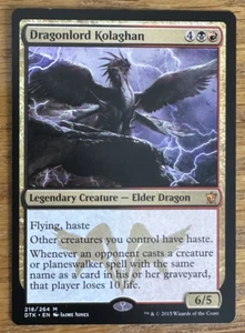 MTG Dragons of Tarkir, Dragonlord Kolaghan -- Light played - Bild 1 von 2