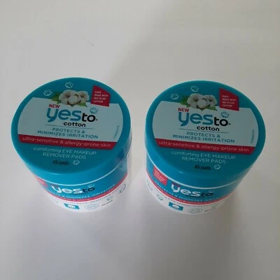 2 YES To Cotton Eye Makeup Remover Comforting Pads (45ct Each) - Image 1 of 4