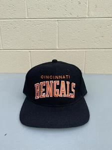 NEW VINTAGE CINCINNATI BENGALS ARCH BLOCK WOOL STARTER SNAPBACK BURROW NFL - Picture 1 of 7