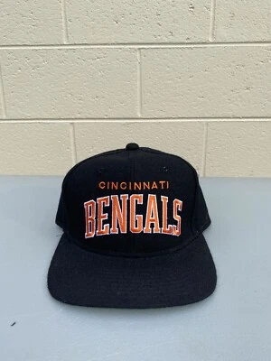 NEW VINTAGE CINCINNATI BENGALS ARCH BLOCK  WOOL STARTER SNAPBACK BURROW NFL - Image 1 of 4