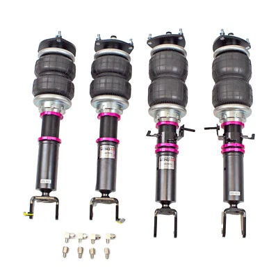 Kit de amortiguadores de bolsas de suspensión neumática mono Godspeed para Infiniti Q60 cupé tracción trasera 17-22 Foto 1 de 4