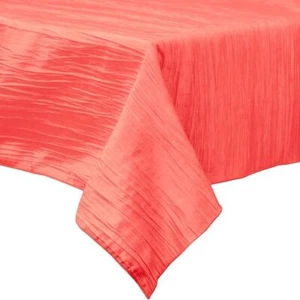 Square Light Weight Accordion Crushed Taffeta Seamless Tablecloth (54" Inches) - Picture 1 of 40