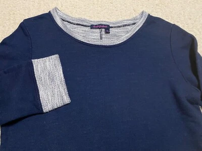 Fresh Produce Sudadera Mujer XS Azul Camisa Puesta de Sol Manga 3/4 Forrada de Terry Foto 1 de 4