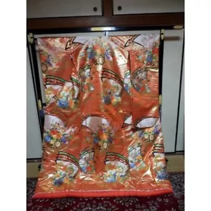 Japanese Kimono Uchikake Luxurious Wedding Pure Silk frail japan - Picture 1 of 3