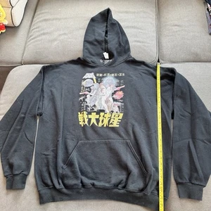 Official Star Wars Vintage Japanese Movie Poster Hoodie Sweater Shirt Disney 2XL - Picture 1 of 3