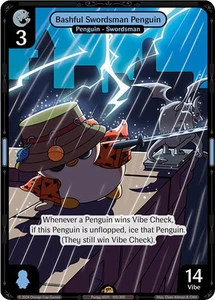 Vibes TCG Bashful Swordsman Penguin - Enter the Huddle Card # 103 - Picture 1 of 1