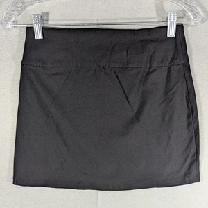 Gonna Garage Donna Piccola Nera Mini Elasticizzata Vita Casual Basic Versatile - Foto 1 di 5
