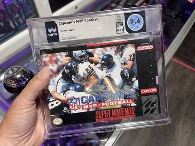 CAPCOM'S MVP FOOTBALL - WATA GRADED 9.6 A++ NEW & Sealed! Super Nintendo SNES - Image 1 of 2