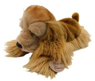 Peluche clásico vintage Russ Yomiko marrón tostado Cocker Spaniel perro cachorro con etiqueta Foto 1 de 4