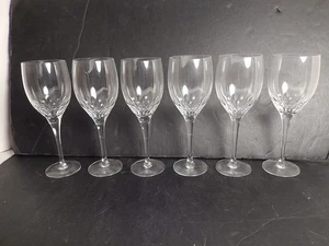 Prelude klar Orrefors Schweden Kristall weinrot Weinglas Stiel 7 3/8" 6er Set - Bild 1 von 3