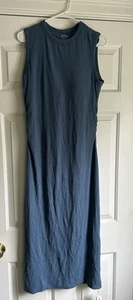OGL Navy Ribbed Sleeveless Dress XL NWT - Picture 1 of 4